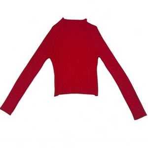 XOXO Vibrant Red Knit Sweater Top